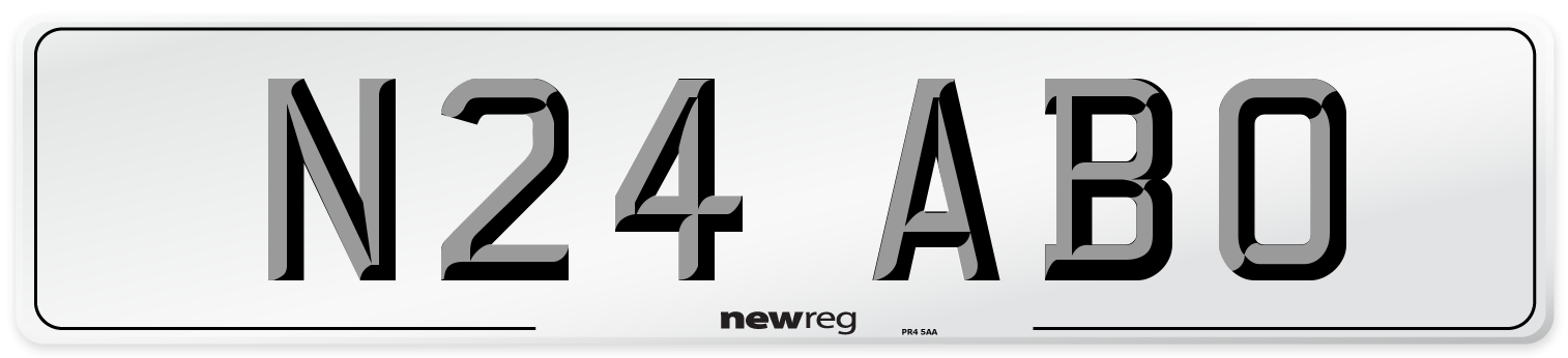 N24 ABO Number Plate from New Reg